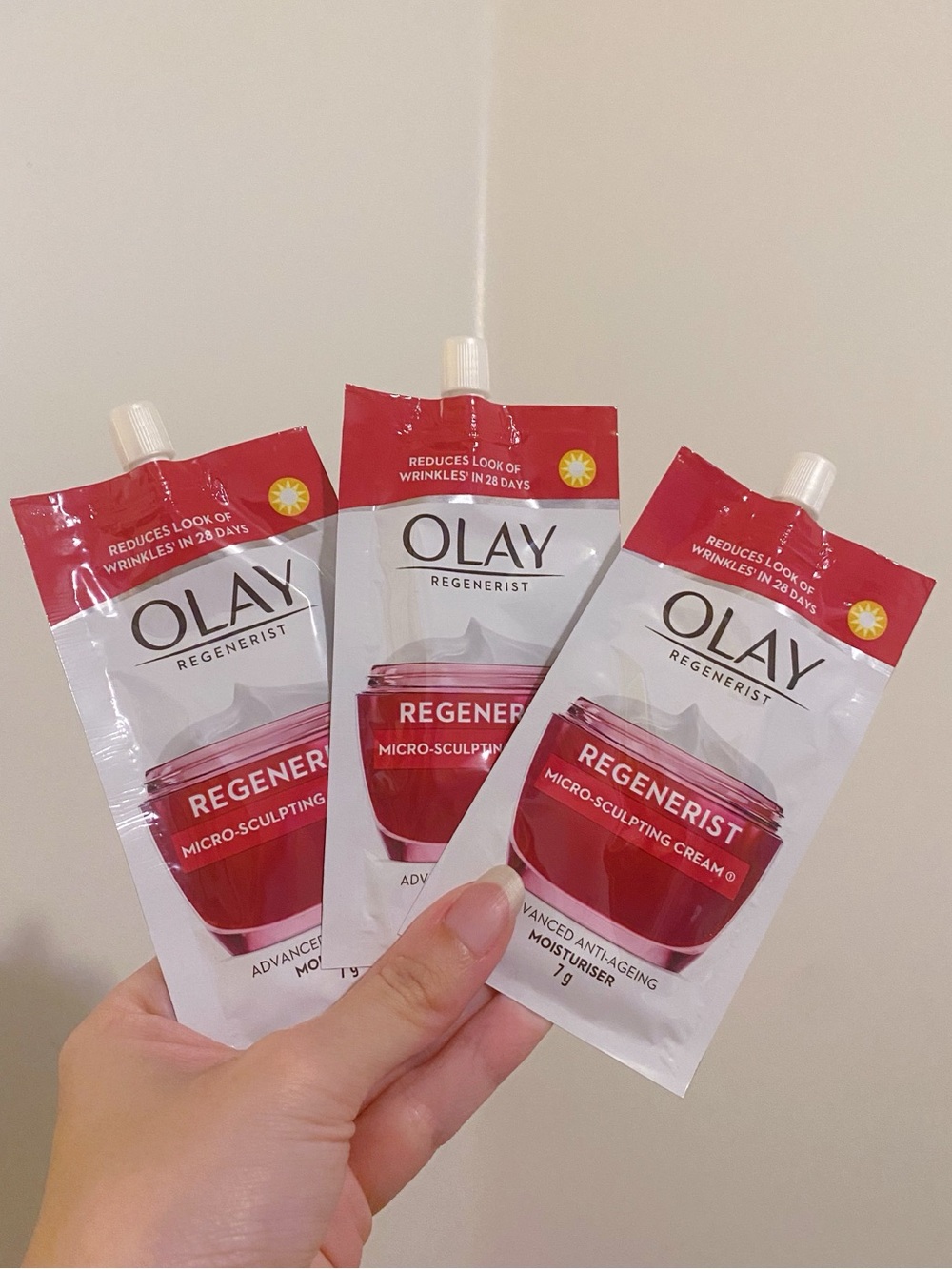 🎀3/$25🎀 OLAY Regenerist Micro-Sculpting Cream Sachets (3pcs)